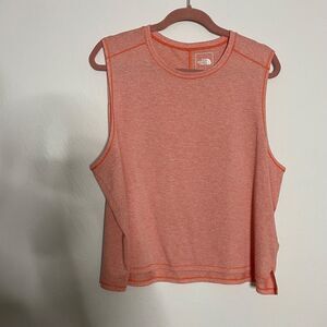 Women's TNF EA DAWN RELAX TANK TOP Emberglow Orange Heather Large Sleeveless XXL